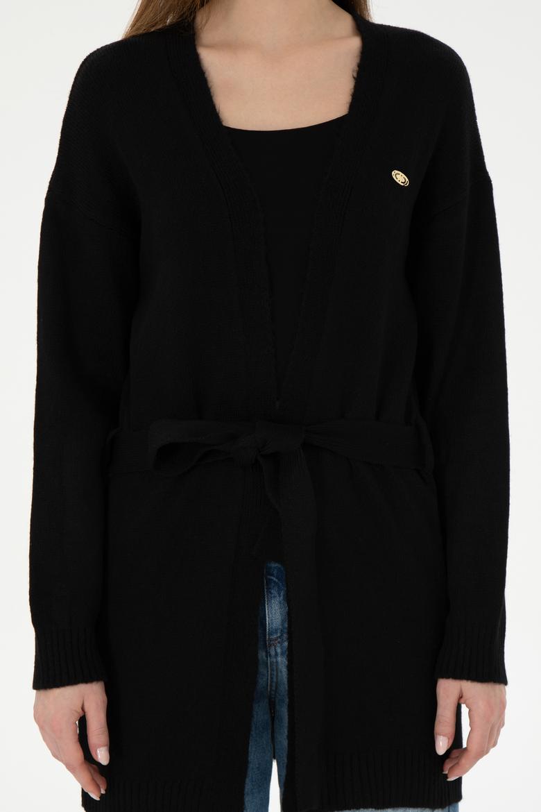 Kadın Siyah Triko Hırka - 50297102032