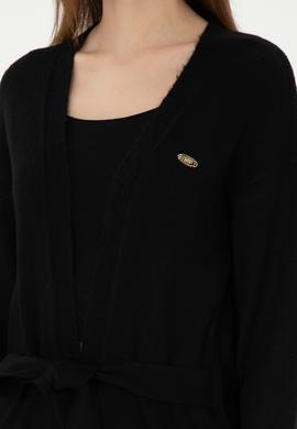 Kadın Siyah Triko Hırka - 50297102032