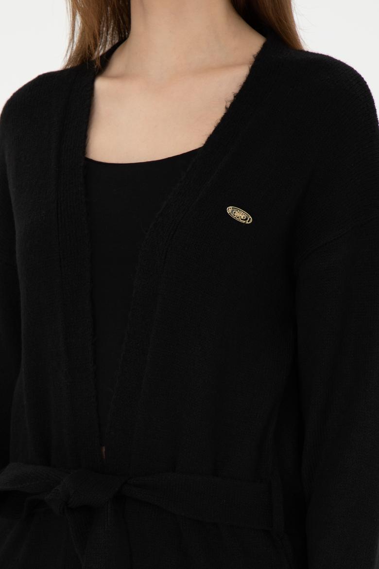 Kadın Siyah Triko Hırka - 50297102032