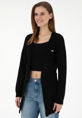 Kadın Siyah Triko Hırka - 50297102032