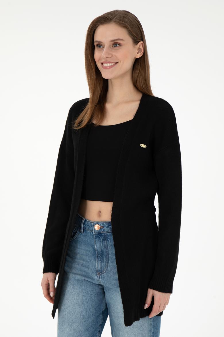 Kadın Siyah Triko Hırka