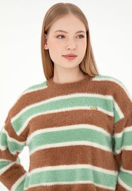 Kadın Camel Bisiklet Yaka Kazak - 50293145007