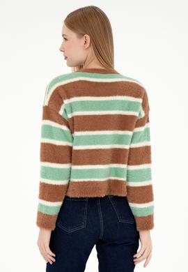 Kadın Camel Bisiklet Yaka Kazak - 50293145007