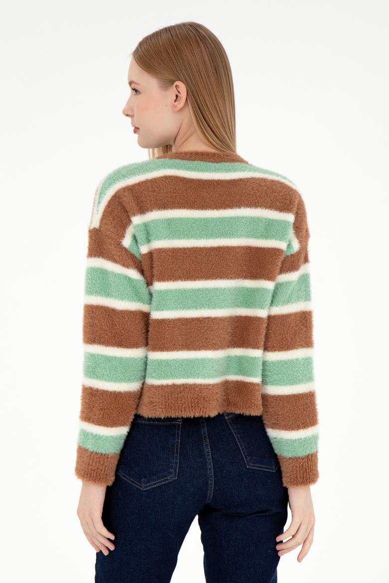 Kadın Camel Bisiklet Yaka Kazak - 50293145007