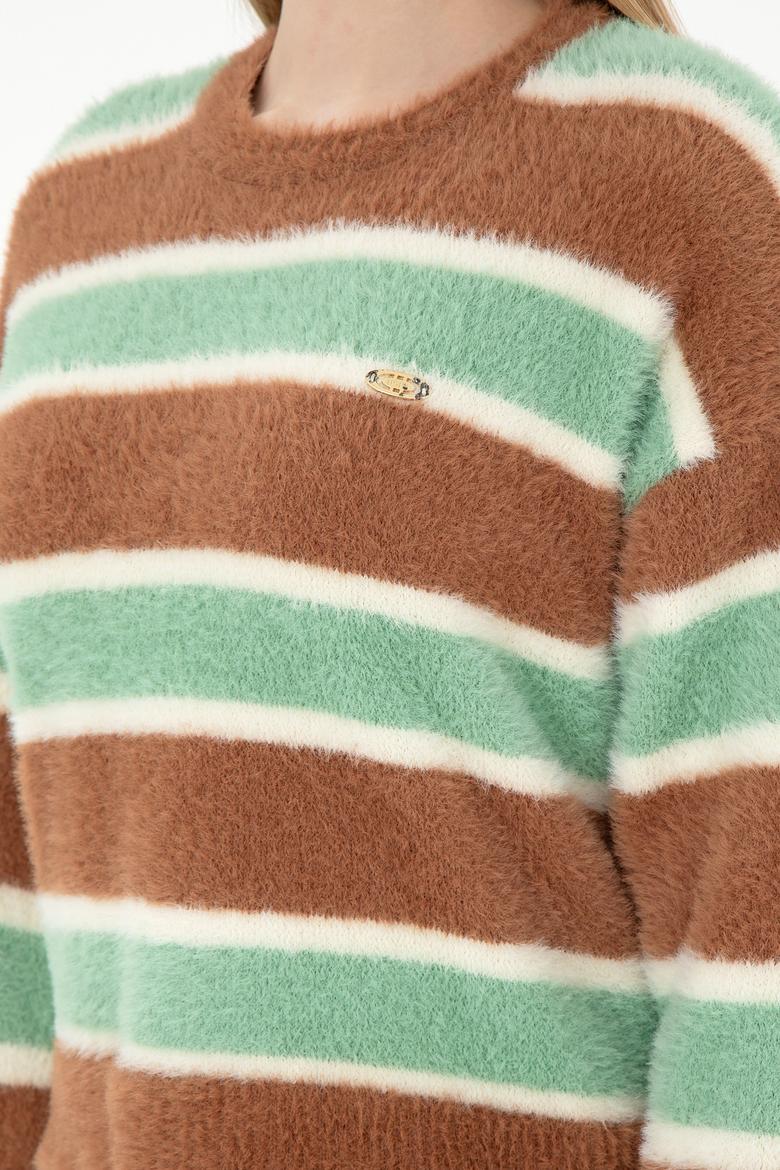 Kadın Camel Bisiklet Yaka Kazak - 50293145007