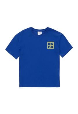 Erkek Çocuk Saks Oversize Bisiklet Yaka Tişört - 50295447060