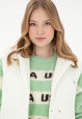 Kadın Krem Yelek - 50289554050