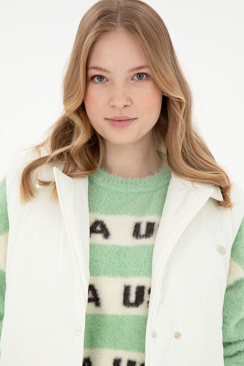 Kadın Krem Yelek - 50289554050