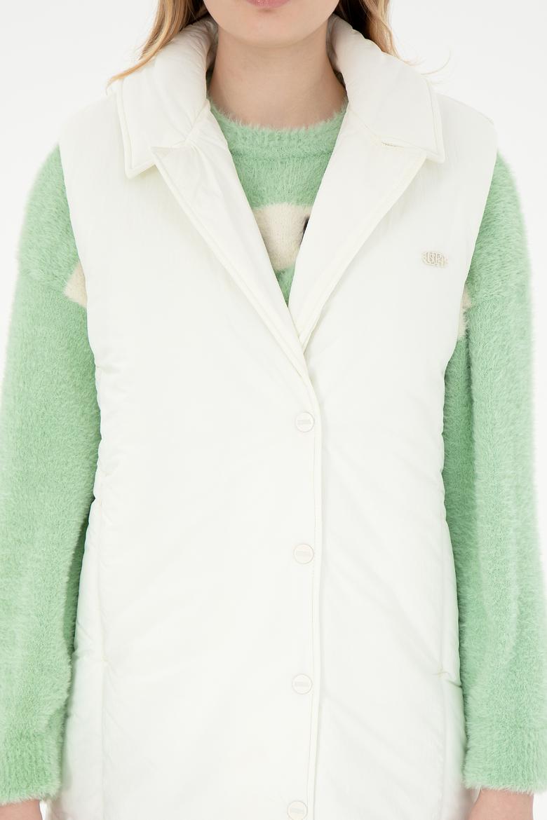 Kadın Krem Yelek - 50289554050