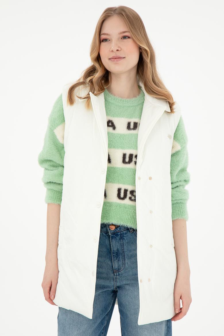 Kadın Krem Yelek - 50289554050