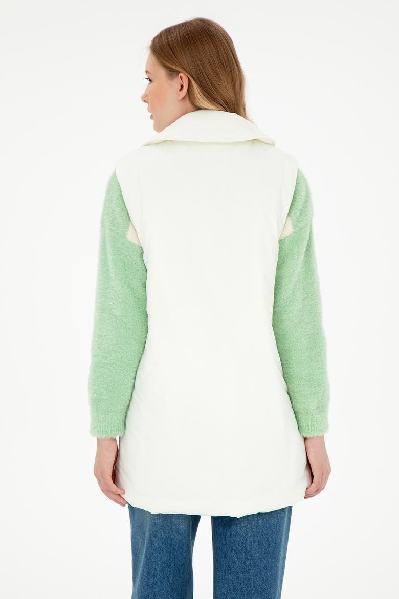 Kadın Krem Yelek - 50289554050