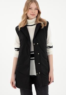 Kadın Siyah Yelek - 50289554005