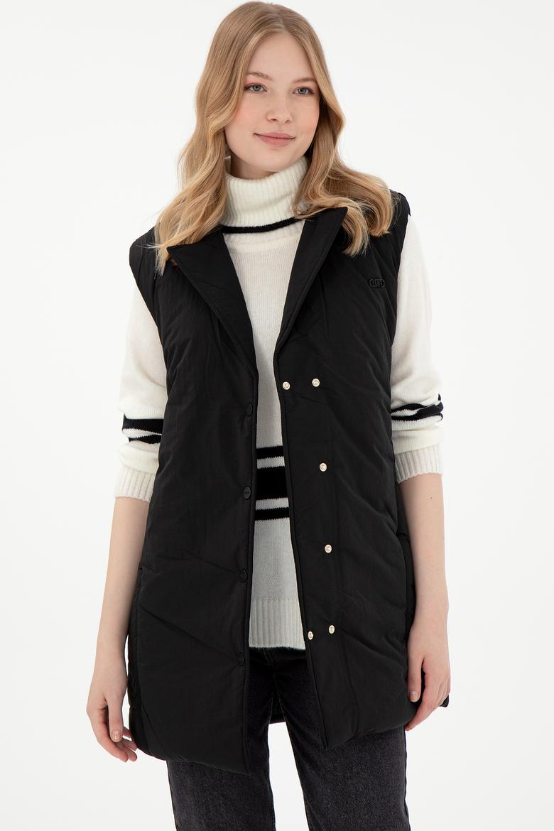 Kadın Siyah Yelek - 50289554005