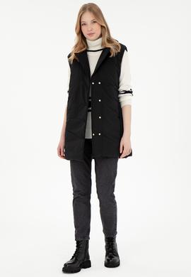Kadın Siyah Yelek - 50289554005