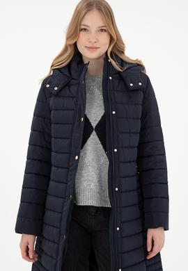 Kadın Lacivert Kaban - 50292663002