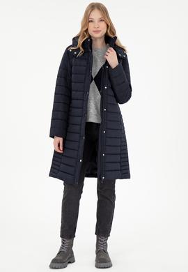 Kadın Lacivert Kaban - 50292663002