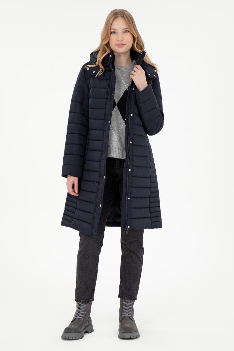 Kadın Lacivert Kaban - 50292663002