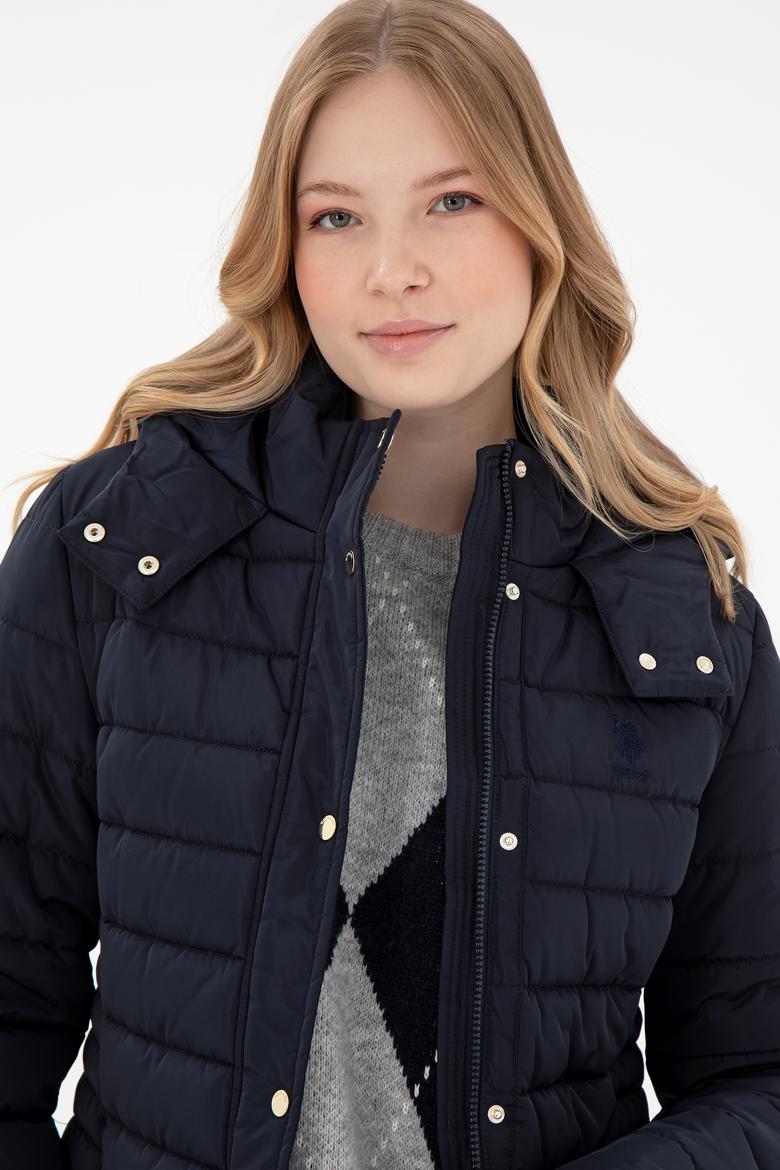 Kadın Lacivert Kaban - 50292663002