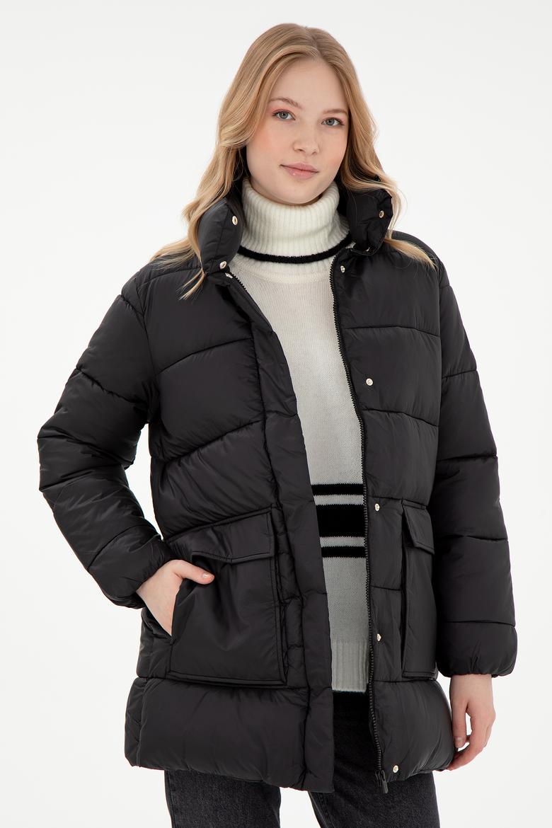 Kadın Siyah Kaban - 50292747023