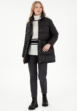 Kadın Siyah Kaban - 50292747023