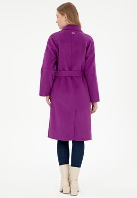 Kadın Menekşe Kaşe Kaban - 50291521018