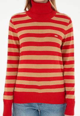 Kadın Kiremit Boğazlı Kazak - 50292880012