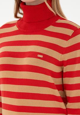 Kadın Kiremit Boğazlı Kazak - 50292880012