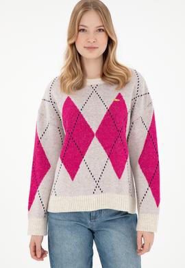 Kadın Taş Bisiklet Yaka Kazak - 50297113012