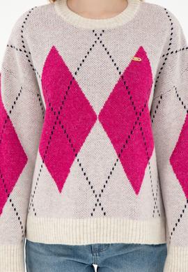 Kadın Taş Bisiklet Yaka Kazak - 50297113012