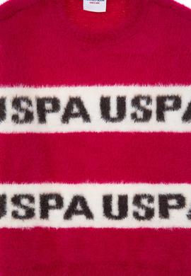 Kız Çocuk Fuşya Bisiklet Yaka Kazak - 50291645009