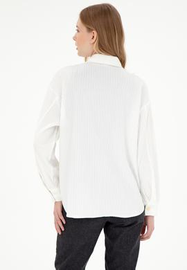 Kadın Krem Örme Gömlek - 50299009004