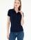 Kadın Lacivert Basic Polo Yaka Tişört