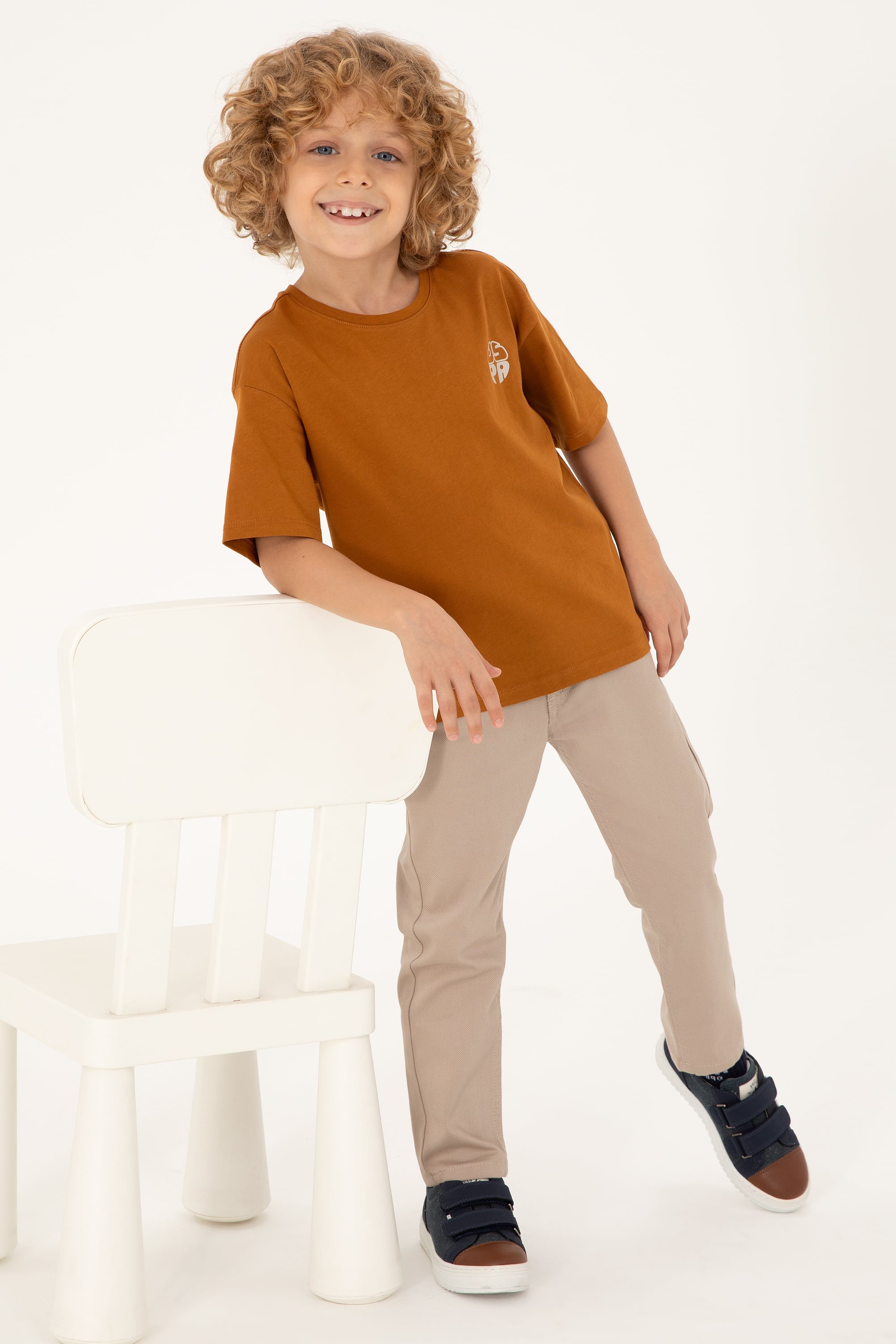 Erkek Çocuk Coconut Comfort Basic Bisiklet Yaka Tişört - Image 2