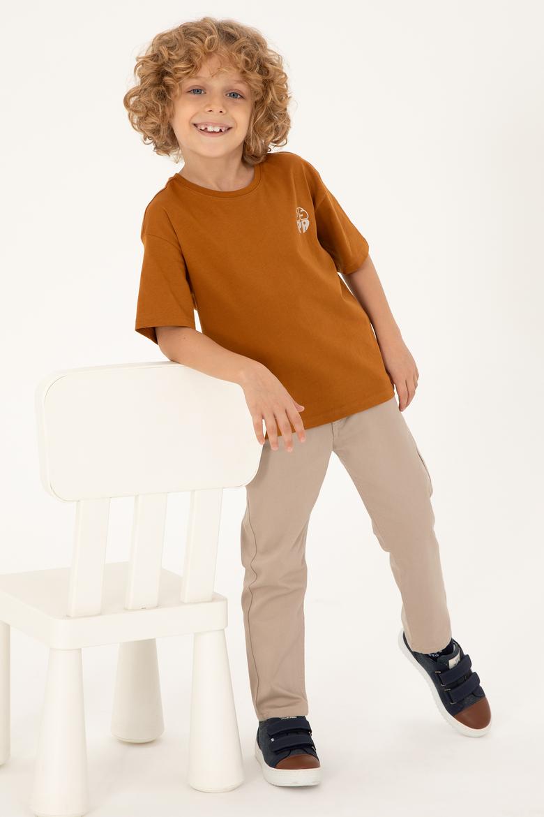 Erkek Çocuk Coconut Comfort Basic Bisiklet Yaka Tişört - 50295503073