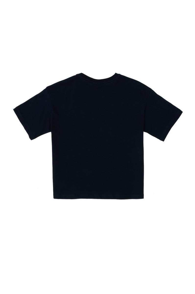 Erkek Çocuk Lacivert Comfort Basic Bisiklet Yaka Tişört