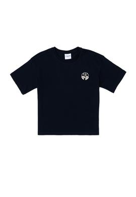 Erkek Çocuk Lacivert Comfort Basic Bisiklet Yaka Tişört - 50295503091