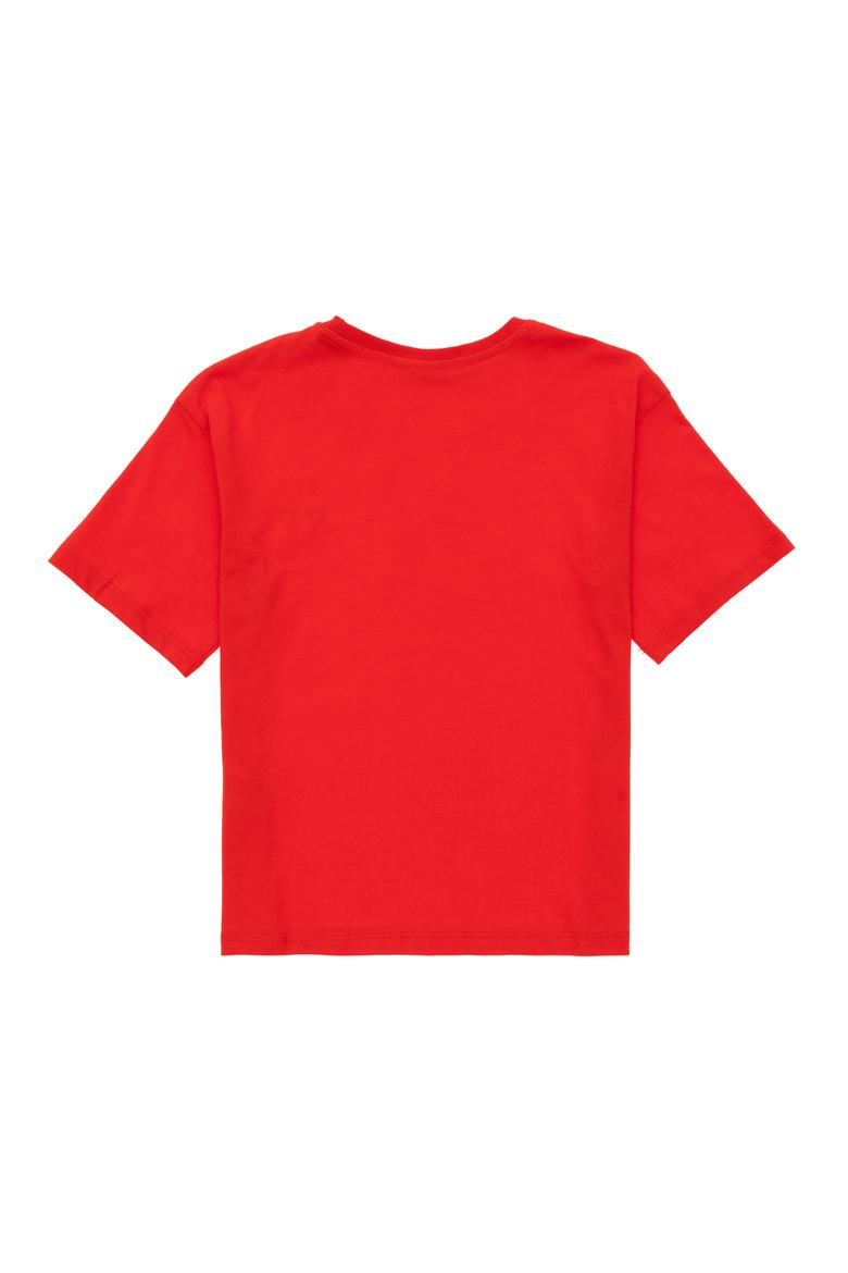 Erkek Çocuk Kırmızı Comfort Basic Bisiklet Yaka Tişört - 50295503101