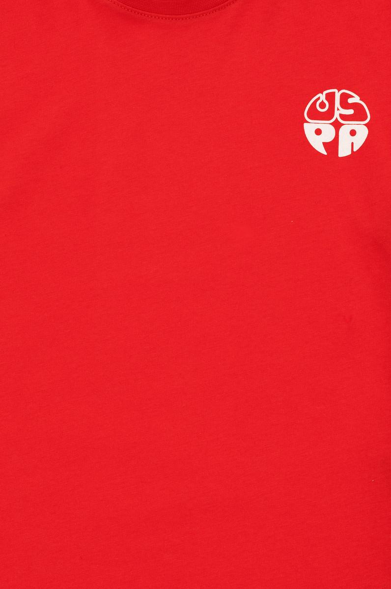 Erkek Çocuk Kırmızı Comfort Basic Bisiklet Yaka Tişört