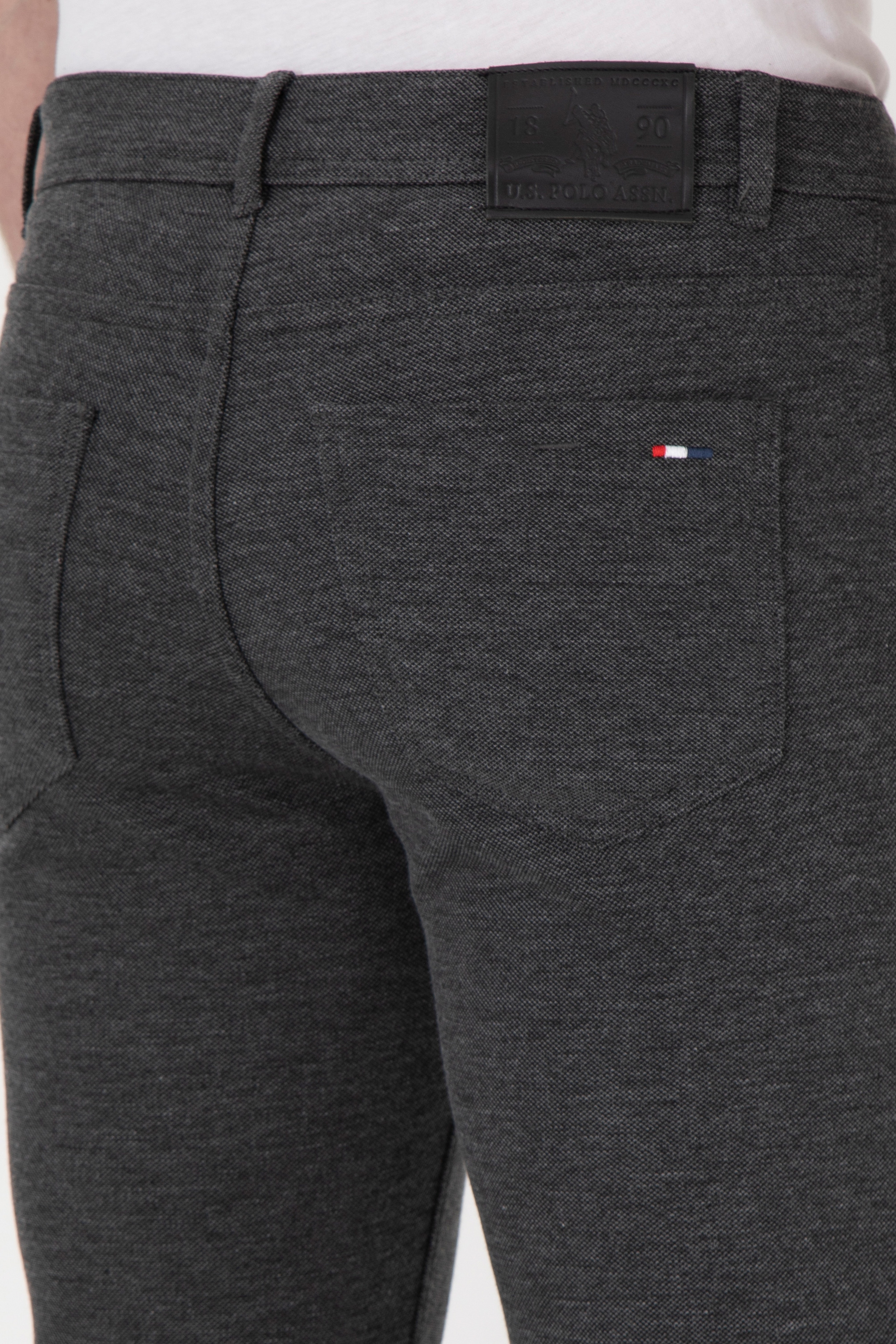 Erkek Slim Fit Antrasit Kanvas Pantolon - Image 6