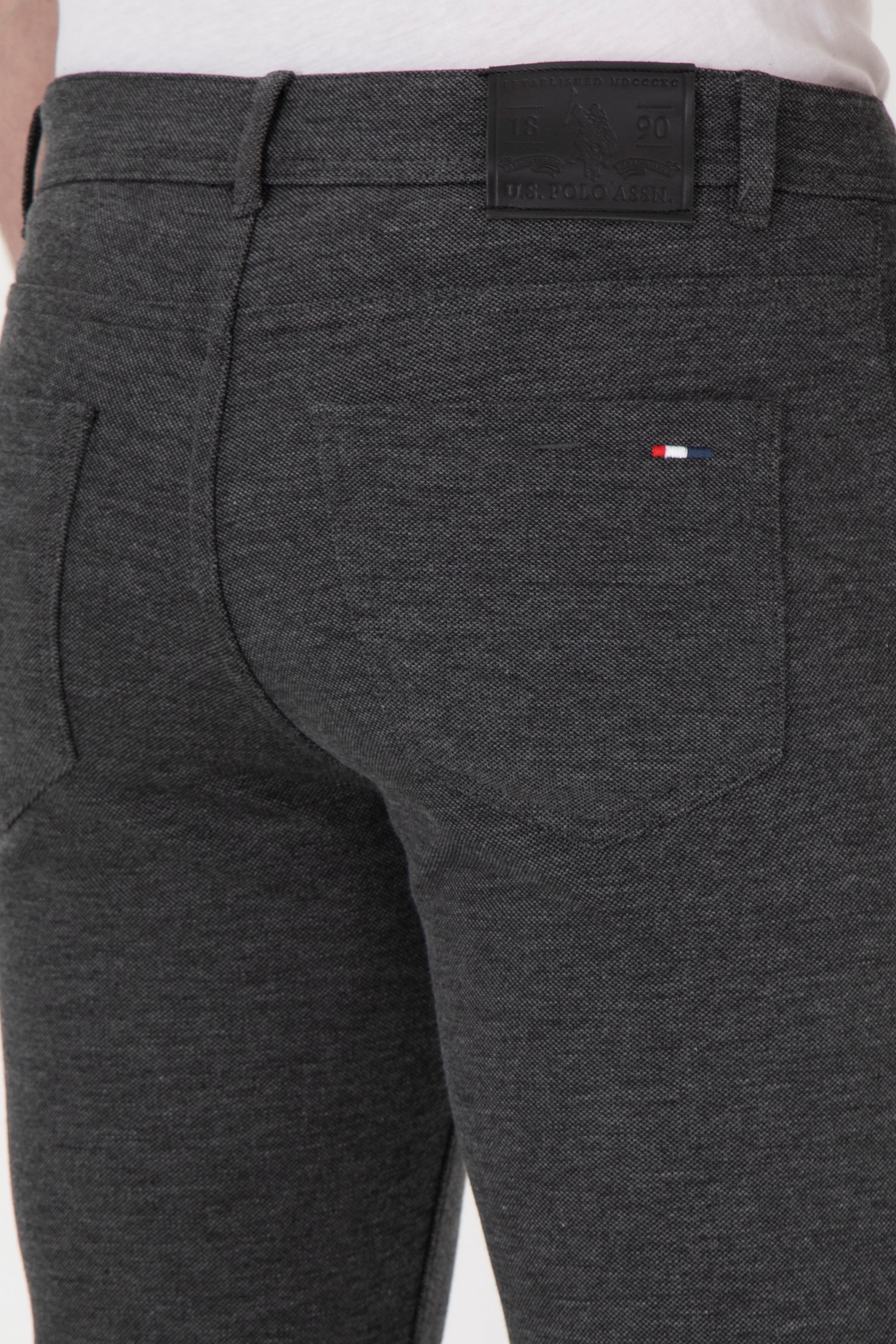 Erkek Slim Fit Antrasit Kanvas Pantolon