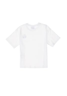 Erkek Çocuk Beyaz Comfort Basic Bisiklet Yaka Tişört - 50295503121