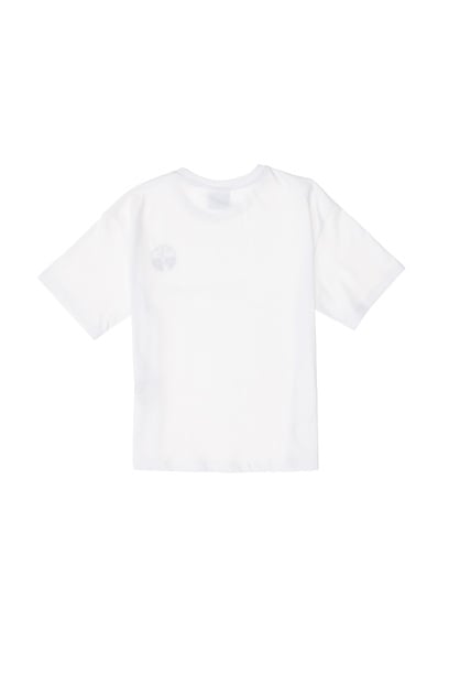Erkek Çocuk Beyaz Comfort Basic Bisiklet Yaka Tişört