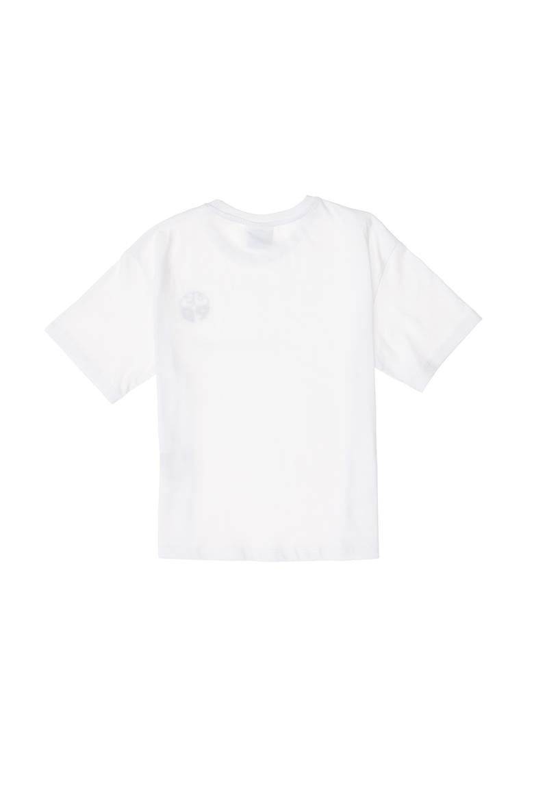 Erkek Çocuk Beyaz Comfort Basic Bisiklet Yaka Tişört - 50295503121