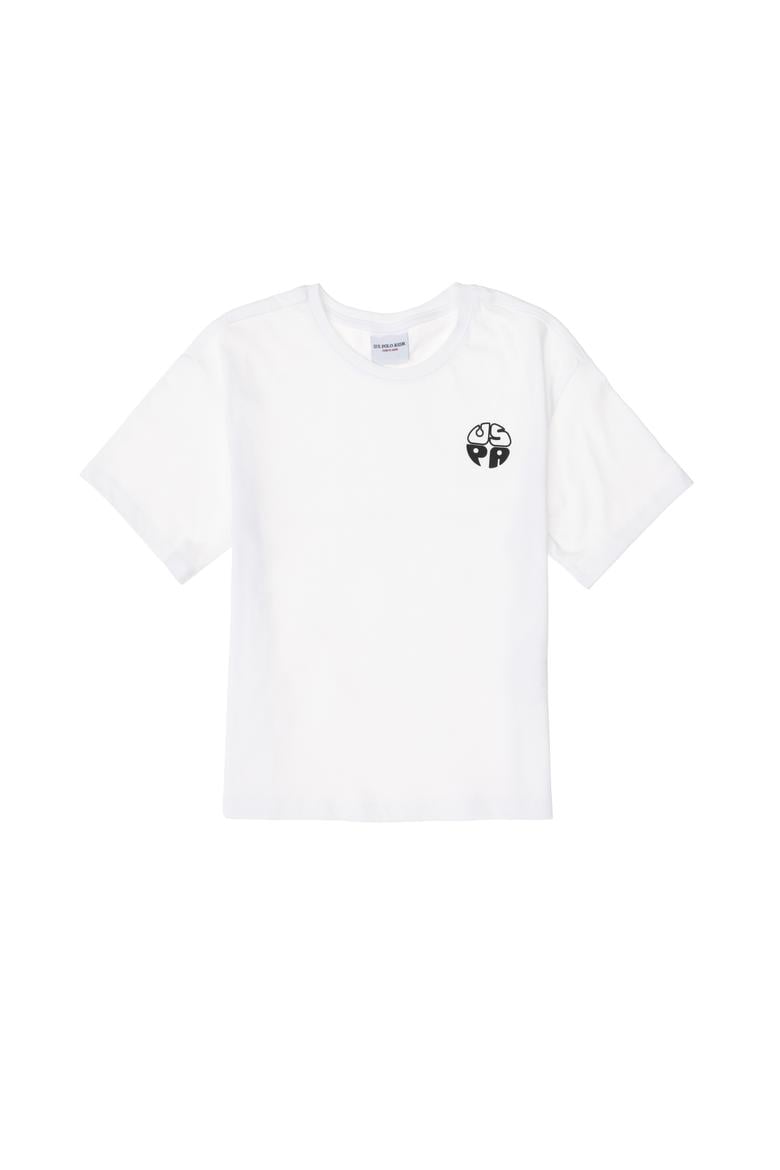 Erkek Çocuk Beyaz Comfort Basic Bisiklet Yaka Tişört - 50295503121