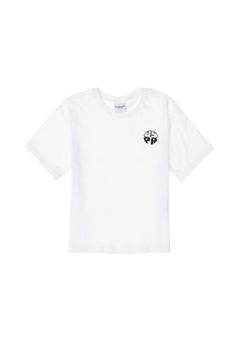 Erkek Çocuk Beyaz Comfort Basic Bisiklet Yaka Tişört