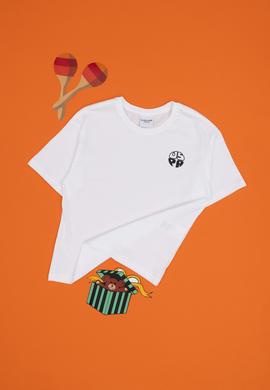 Erkek Çocuk Beyaz Comfort Basic Bisiklet Yaka Tişört - 50295503121