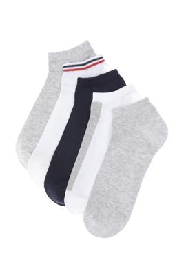 Erkek Gri Melanj 5'li Çorap - 50306150002