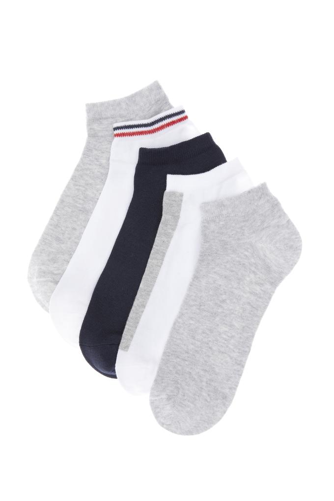 Erkek Gri Melanj 5'li Çorap