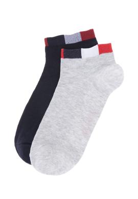 Erkek Gri Melanj 2'li Çorap - 50306106003