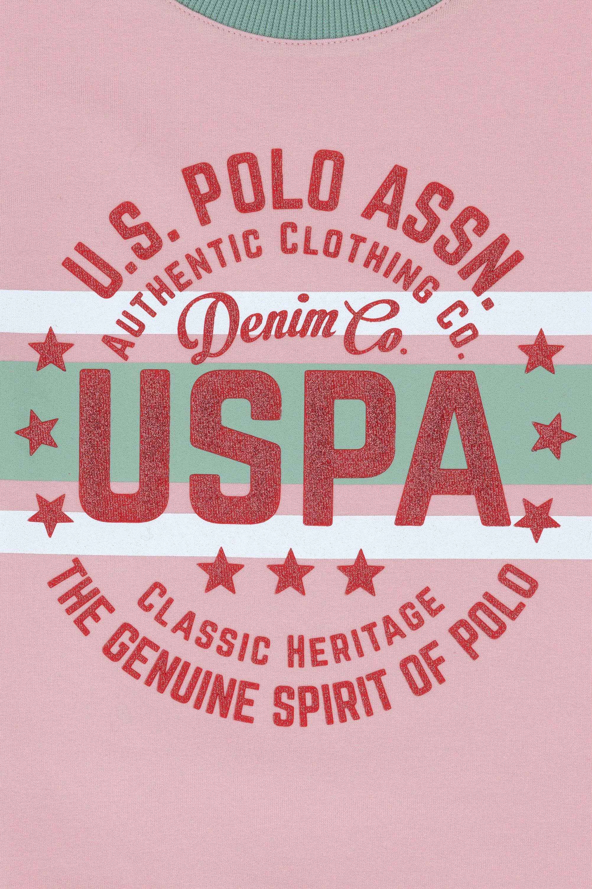 Kız Çocuk Pembe Bisiklet Yaka Sweatshirt - Image 6
